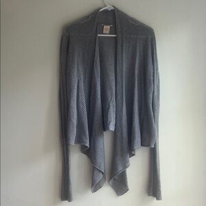 Sweet Romeo Gray Open Front Cardigan